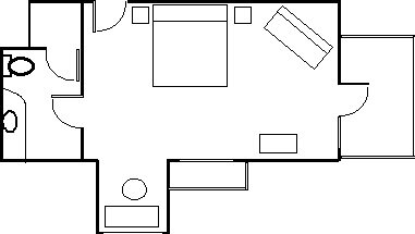 floor plan of superior lodge room at the resugence boutique accommodation abel tasman