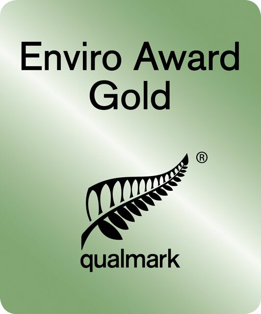 Qualmark Enviro-GOLD - New Zealand Tourism's top environmental and responsible tourism award