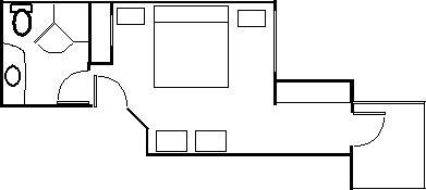 floor plan of deluxe lodge room at the resugence luxury hotel nelson nz